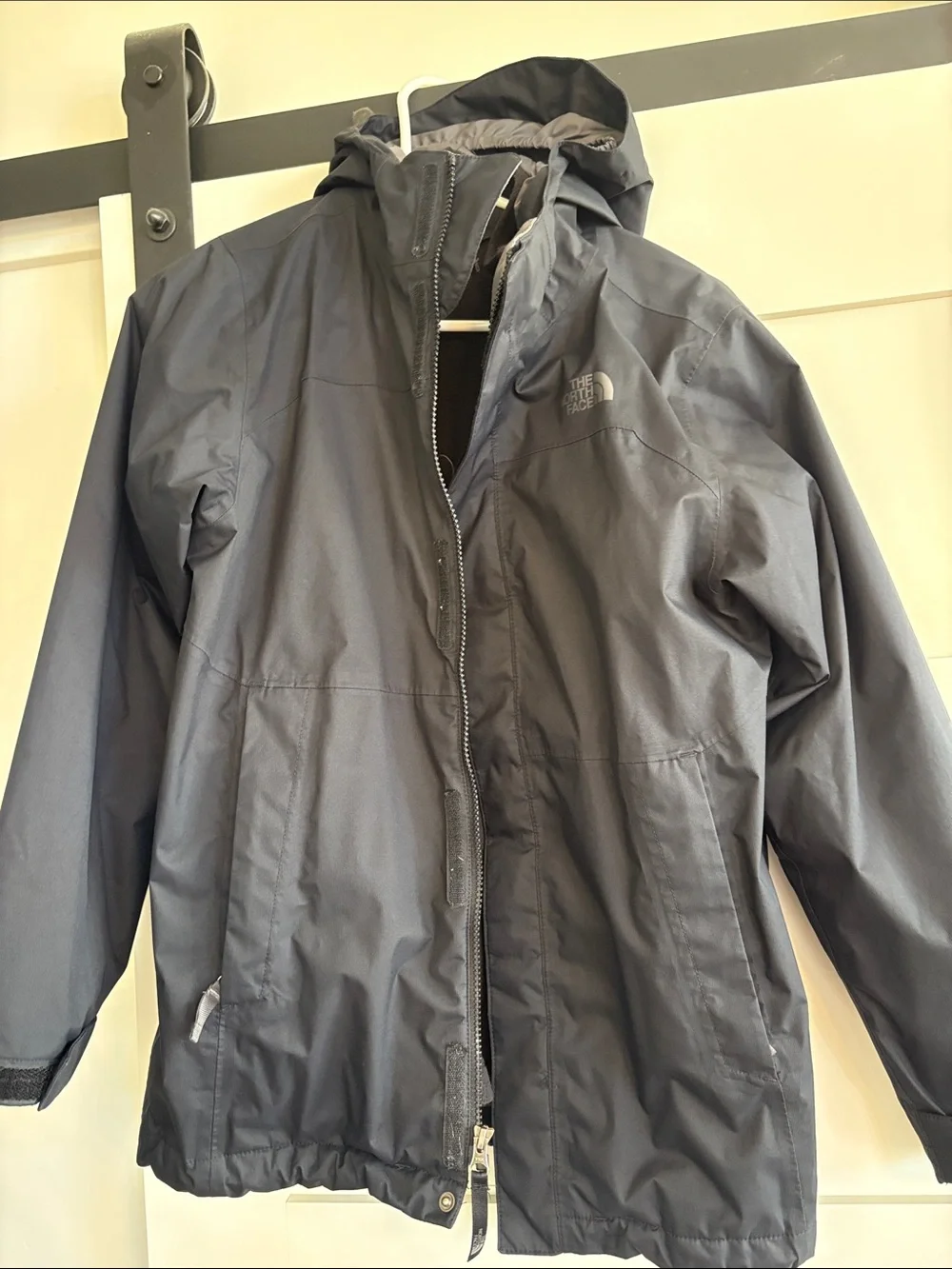The North Face Kids Hooded Rain Jacket - Black